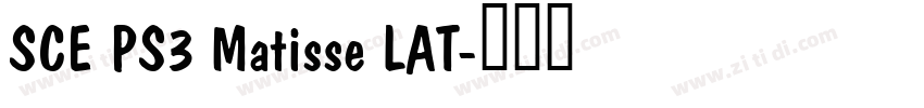 SCE PS3 Matisse LAT字体转换